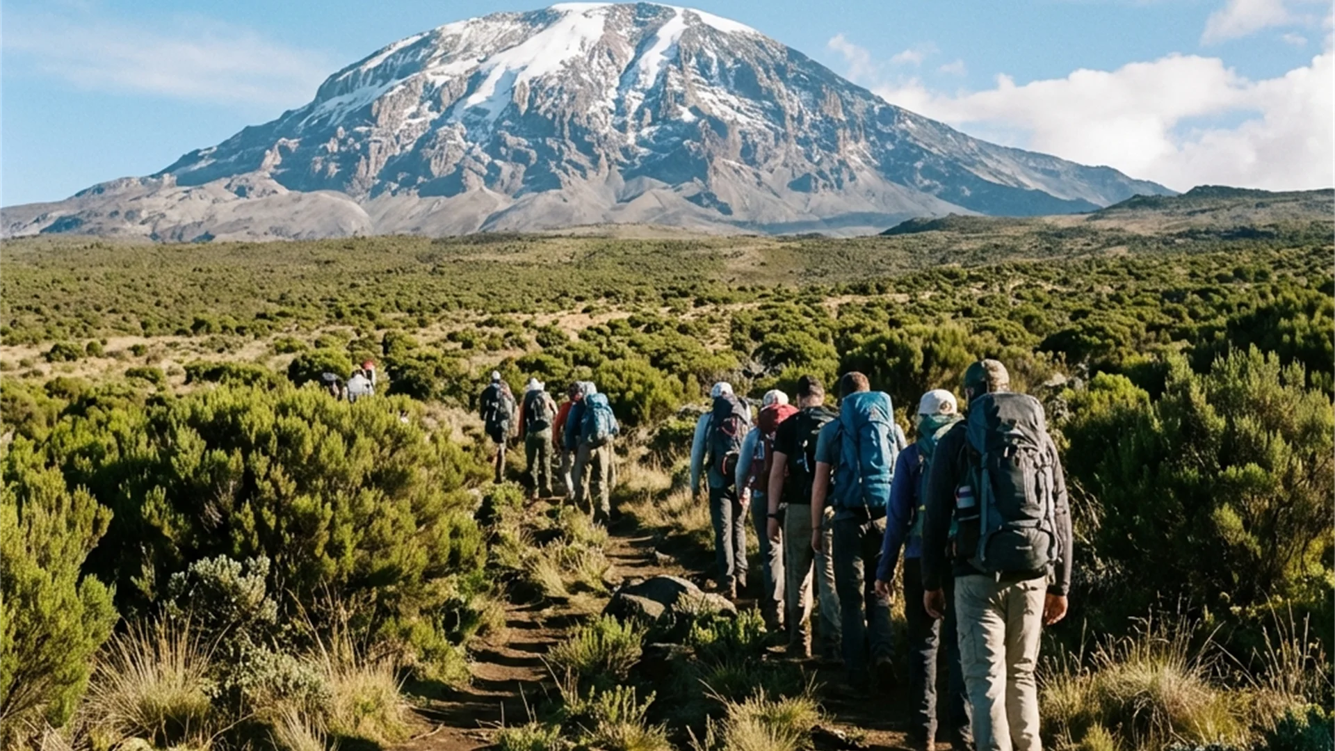 Kilimanjaro glacier view